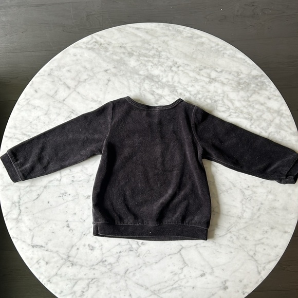 First impressions velour black sweat shirt size 24 months - Picture 4 of 4